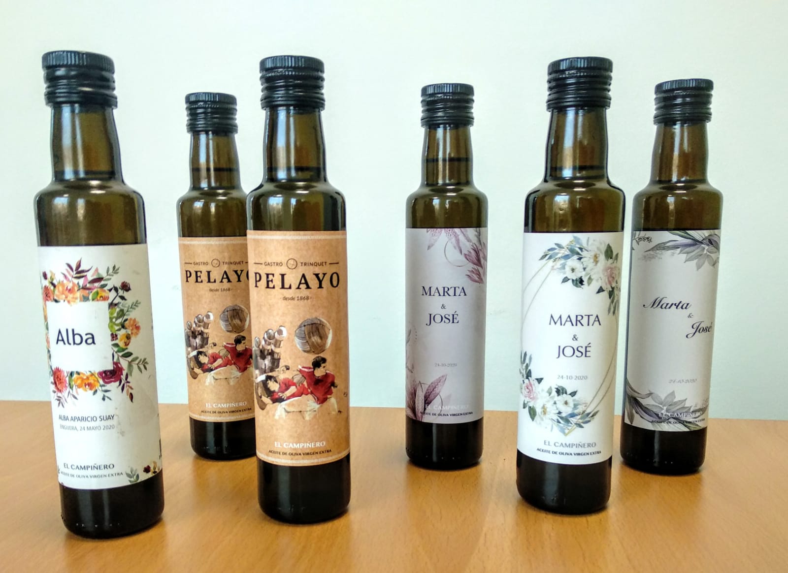 botellas de Aceite personalizadas