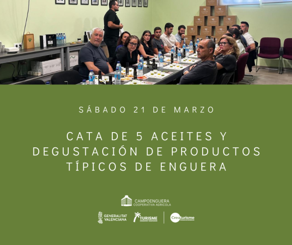 cata de aceites y degustación de productos típicos