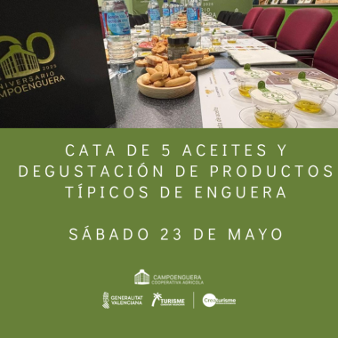 Campoenguera organiza una cata de aceites profesional el sábado 23 de mayo