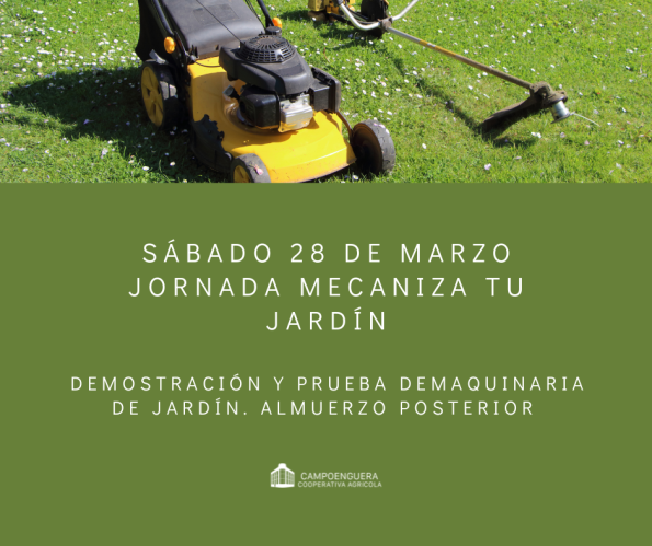 JORNADA MECANIZA TU JARDÍN